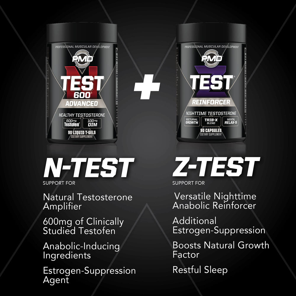 PMD Z-TEST 90 capsules close-up conveys day-night resilience potential.