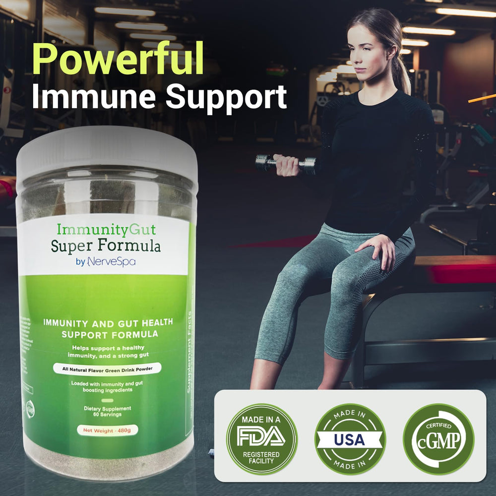 PMT Medical ImmunoGut Super Formula shaker—ideal for daily gut and immune routine.