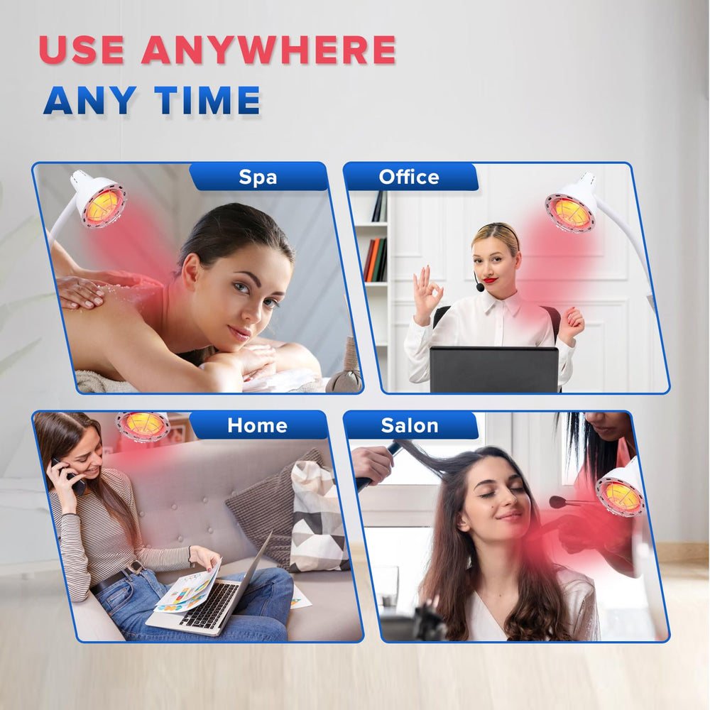 PMT Medical Infarex lamp shows 275W bulb for deep warmth and light delivery