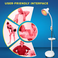 PMT Medical Infarex lamp portable base suitable for versatile spaces