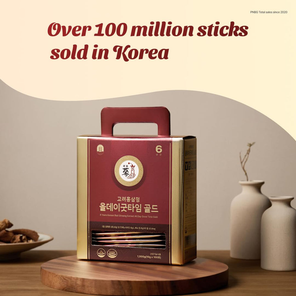 PNBG 6 Year Red Ginseng Shot Gold for everyday wellness routine.
