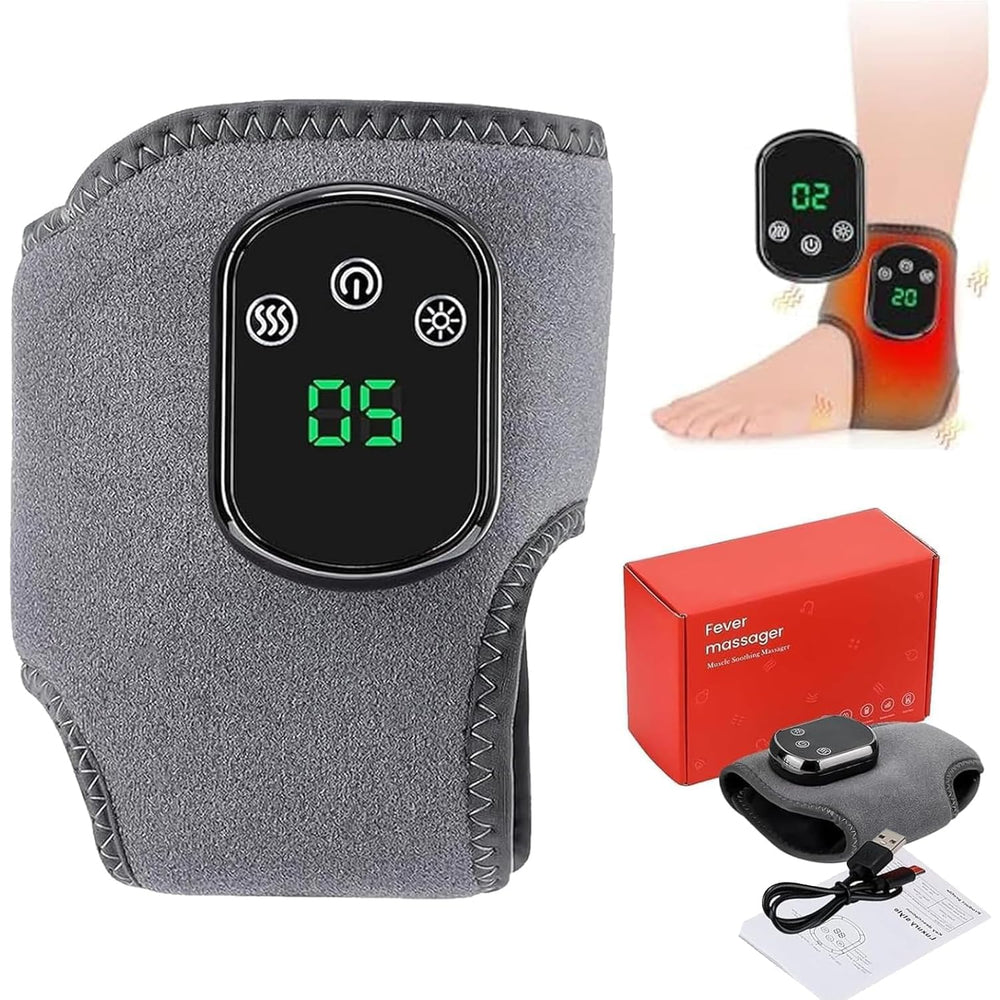 Pnylqo portable foot massager showing heat and kneading for soothing relief