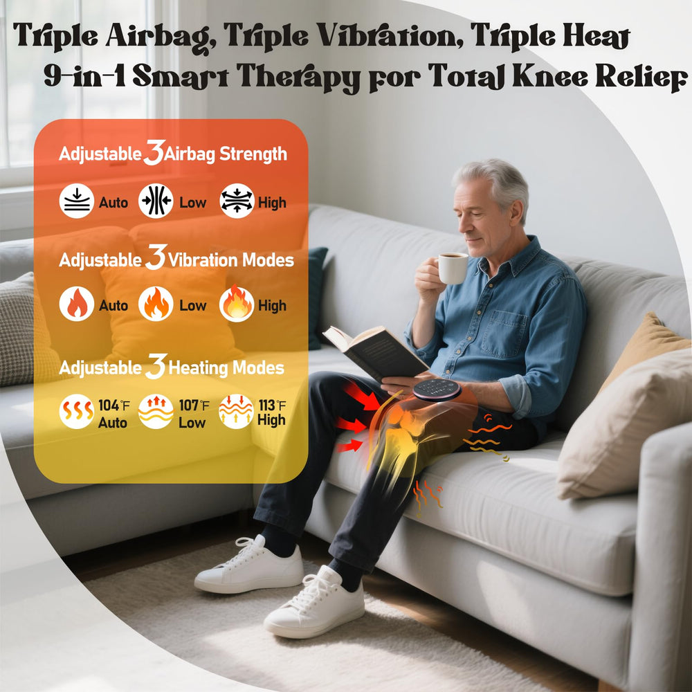 PNZOZO knee massager smart memory stores last settings