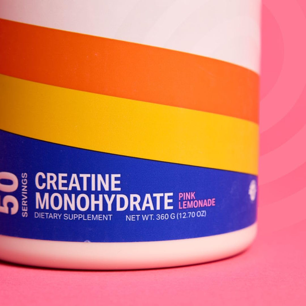 Podium Nutrition Solos pink lemonade label close-up.