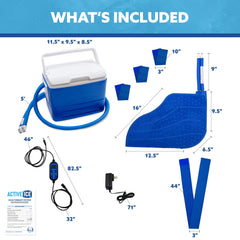 Polar Active Ice 3.0 foot therapy pad supports comfortable foot positioning