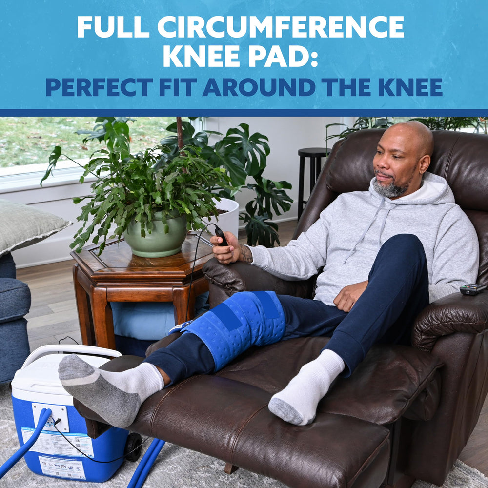 Polar Active Ice 3.0 knee wrap-around pad providing full circumference coverage