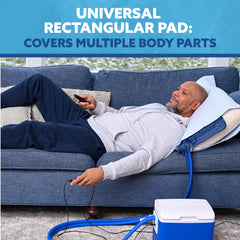 Polar Active Ice 3.0 rectangular therapy pad ready for multi-part use and secure fit.