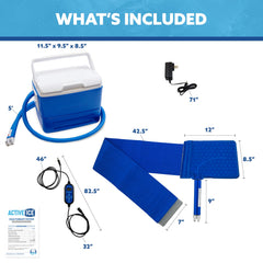 Polar Active Ice 3.0 timer control enables custom on/off cycles for personalized relief.