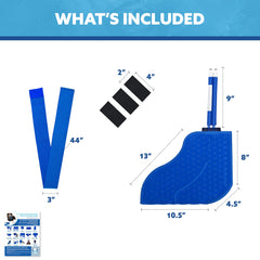 Polar Products Active Ice 3.0 foot pad worn on foot for focused swelling control