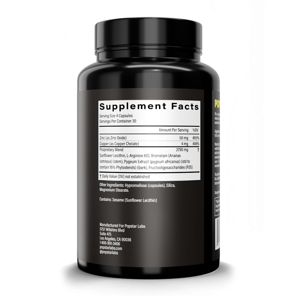 POPSTAR Labs vegan capsules image conveys a cruelty-free, clean nutrition approach.
