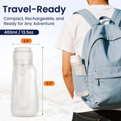 Portable Electric Travel Bidet USB-C rechargeable for reliable all day freshness.