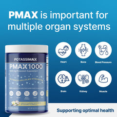 PotassiMax PMAX1000 scoop-in-use illustrating simple daily dosing