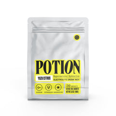 Potion Supernatural Hydration bottle pour shows easy mixing for quick hydration.