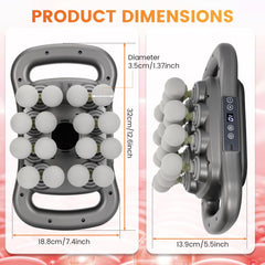Powants Upgraded 16 Head Massager storage case for portability