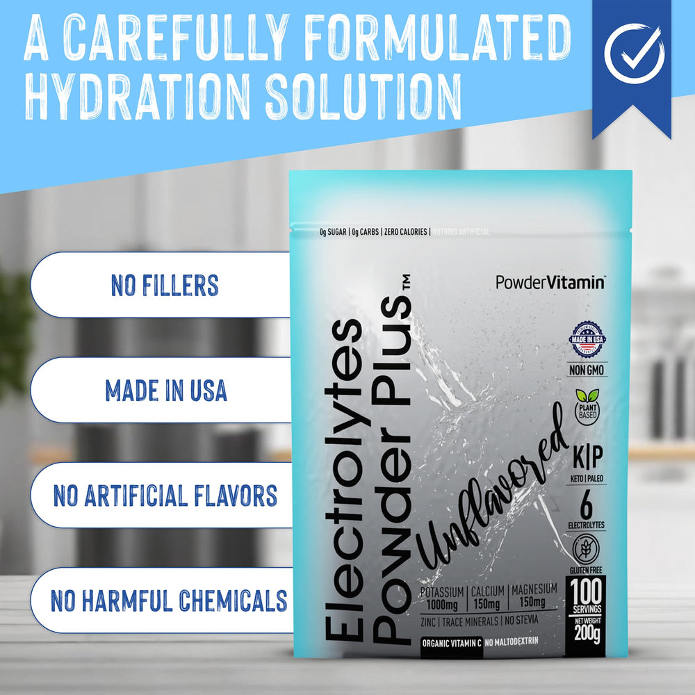 PowderVitamin electrolytes ingredient highlight: calcium, magnesium, potassium.