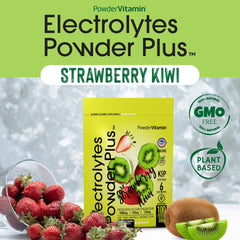 Kitchen counter with prepared drink using PowderVitamin Electrolytes Plus.