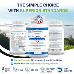 Power By Naturals Methyl Multi One 60-capsules-pack for two-month supply