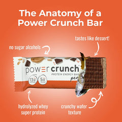 Power Crunch Peanut Butter Creme flavor blends creamy peanut butter with protein.