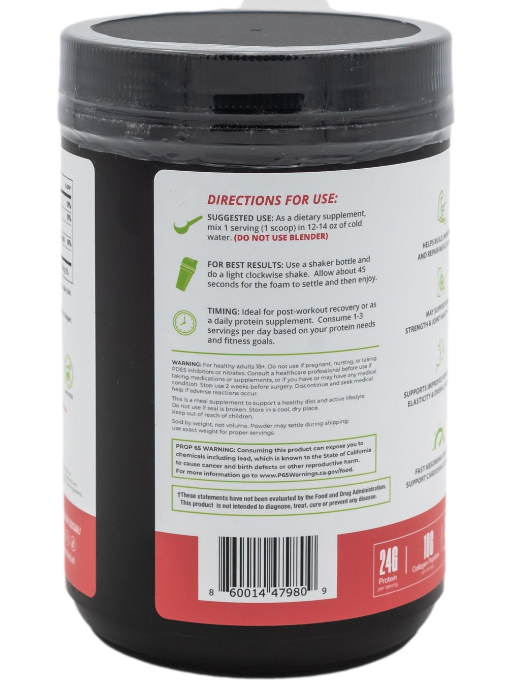 POWER PLAY FUEL Clear Protein scoop highlights the high-protein blend for fast recovery.
