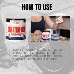 Lab-tested seals beside POWER PLAY FUEL Creatine HCl packaging.
