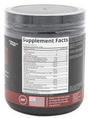 POWER PLAY FUEL glass with mixed powder delivering sustained energy and no jitters.