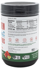 Power Play Fuel Watermelon Lime Clear Protein label close-up highlighting allergen-free ingredients