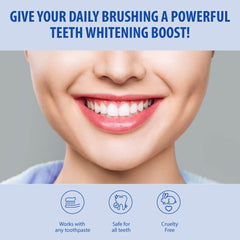 Power Swabs Bright Gel dispense demonstrates mess-free, quick whitening.