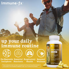 PPO Lab Immune-fx capsules pour from bottle suggesting easy daily use