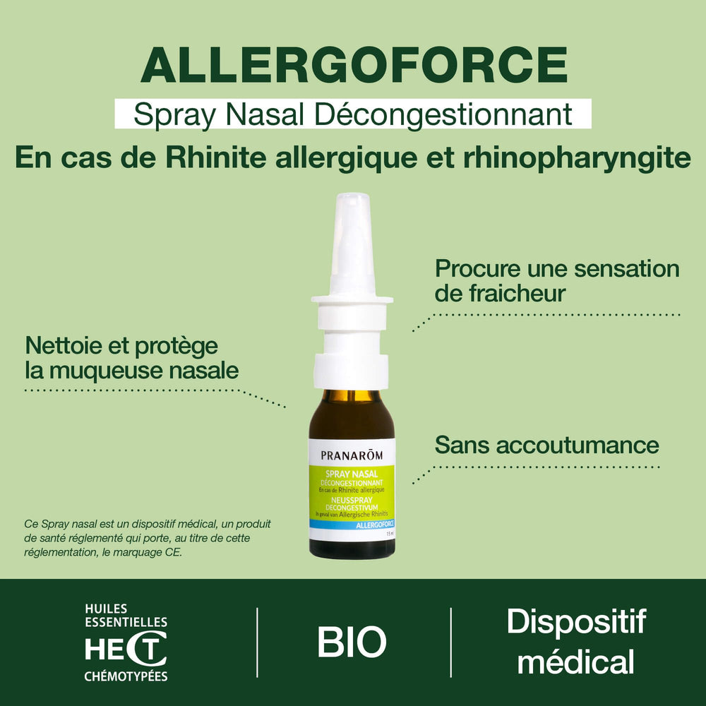 Front view of packaging showing AllergoForce name for daily use.