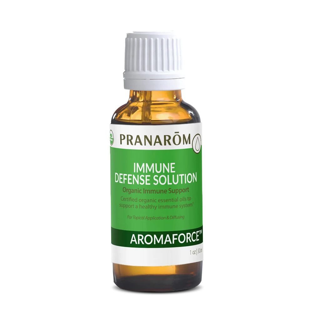 Pranarom Aromaforce immune defense bottle ready for diffusion and a bright aroma.