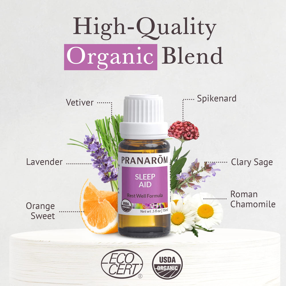 PRANAROM Sleep Aid aroma close-up highlighting a cool, soothing scent