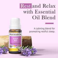 PRANAROM Sleep Aid diffuser scene prepared for bedtime relaxation