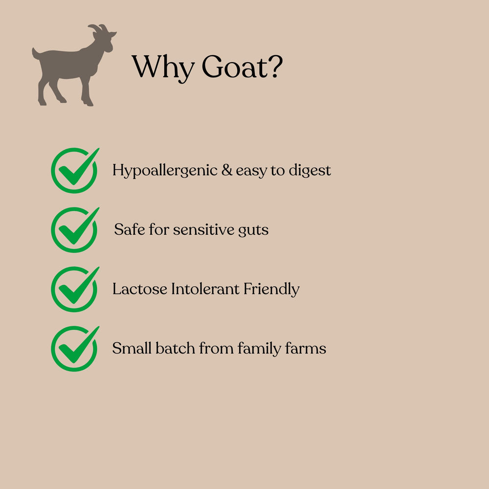 Prebiotics detail: goat milk oligosaccharides support gentle digestion and nutrient uptake