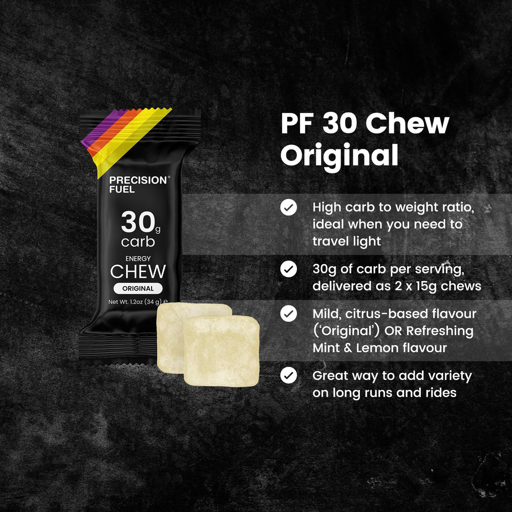 PF30 Mint Lemon chew packet for refreshing endurance fueling.
