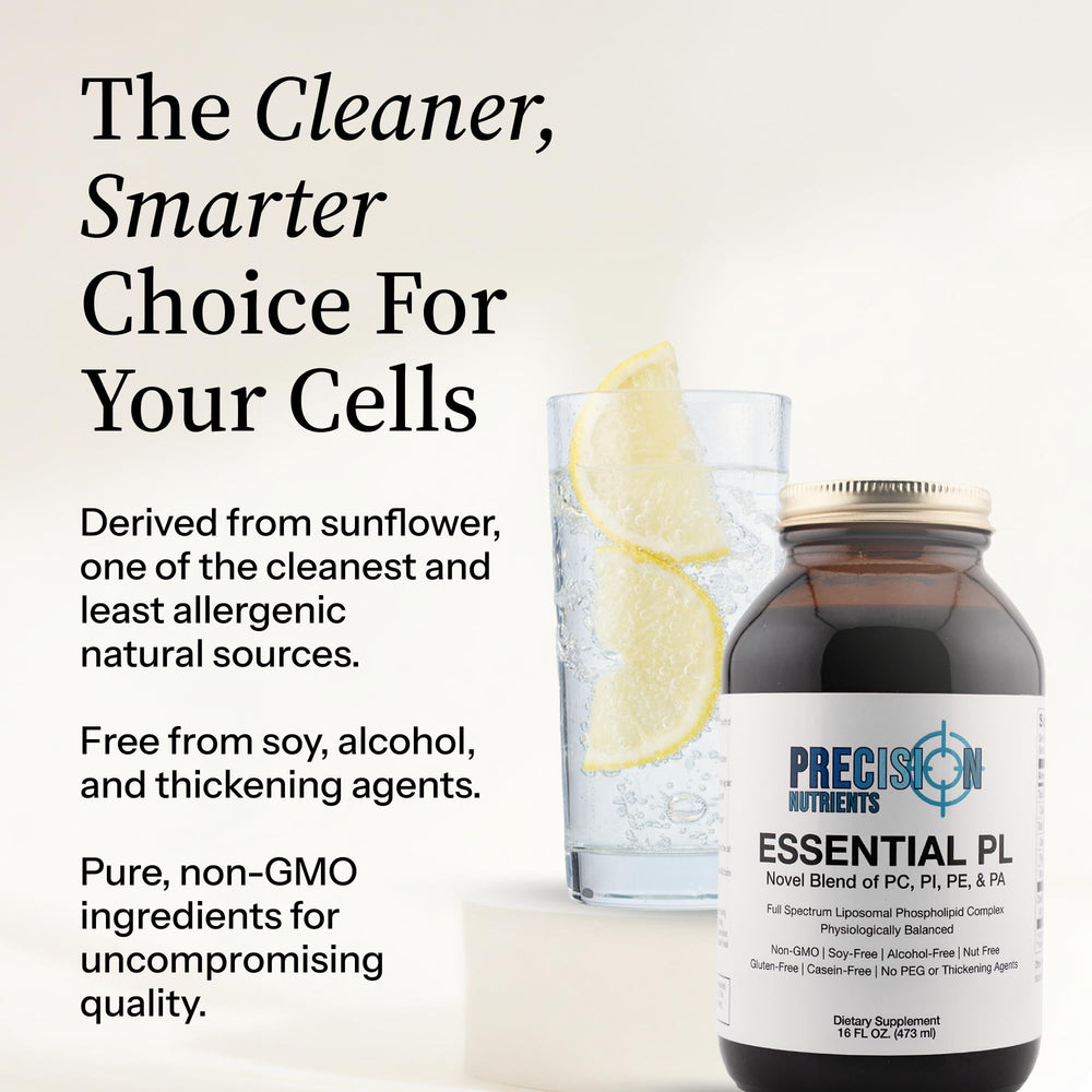 Detox-support imagery featuring sunflower source and transparent label
