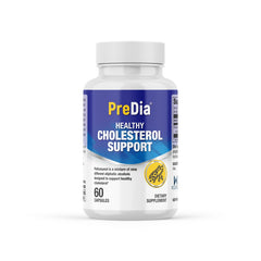 Predia Policosanol 20 mg bottle close up showing capsules for daily wellness
