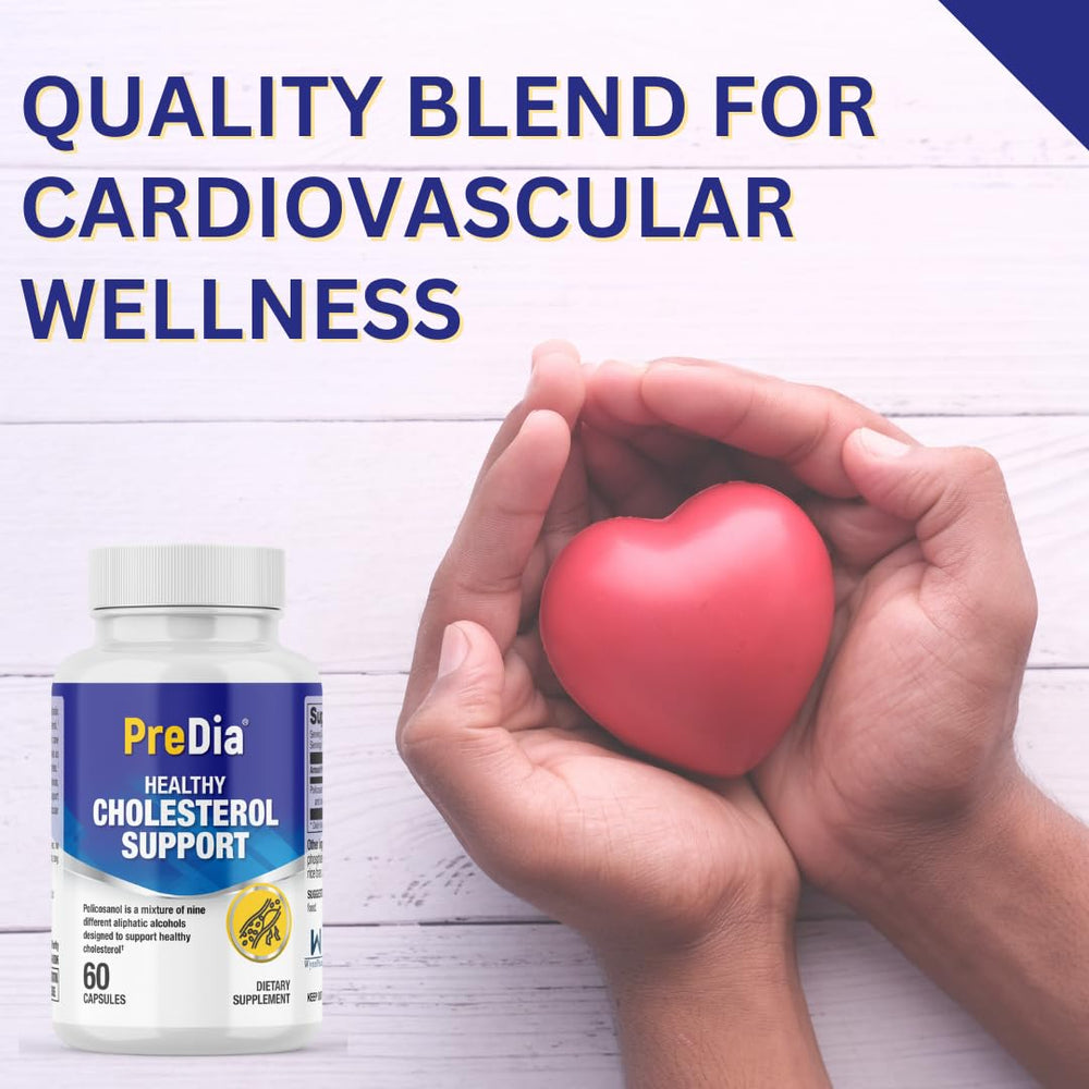 Predia Policosanol softgel capsules in packaging ideal for everyday use