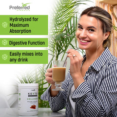 Brand label highlights grass-fed collagen and MCT oil for clean daily protein