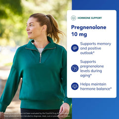 Pregnenolone 10 mg capsules ready to support daily focus