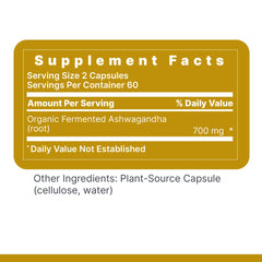 Premier Ashwagandha packaging setting in natural environment.