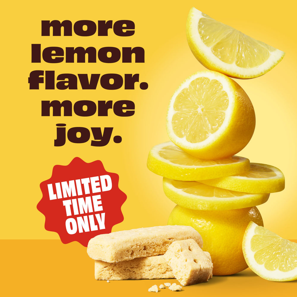 Premier Protein Lemon Bar smoothie blended with fruit for a refreshing boost
