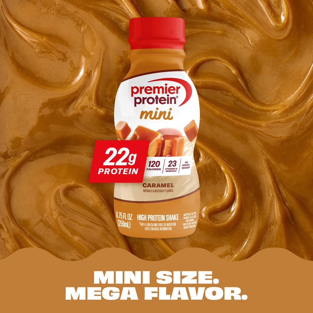 Premier Protein MINIs on-the-go snack bag illustrates hunger control