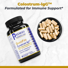 Colostrum-IgG capsules ready for daily energy and gut wellness