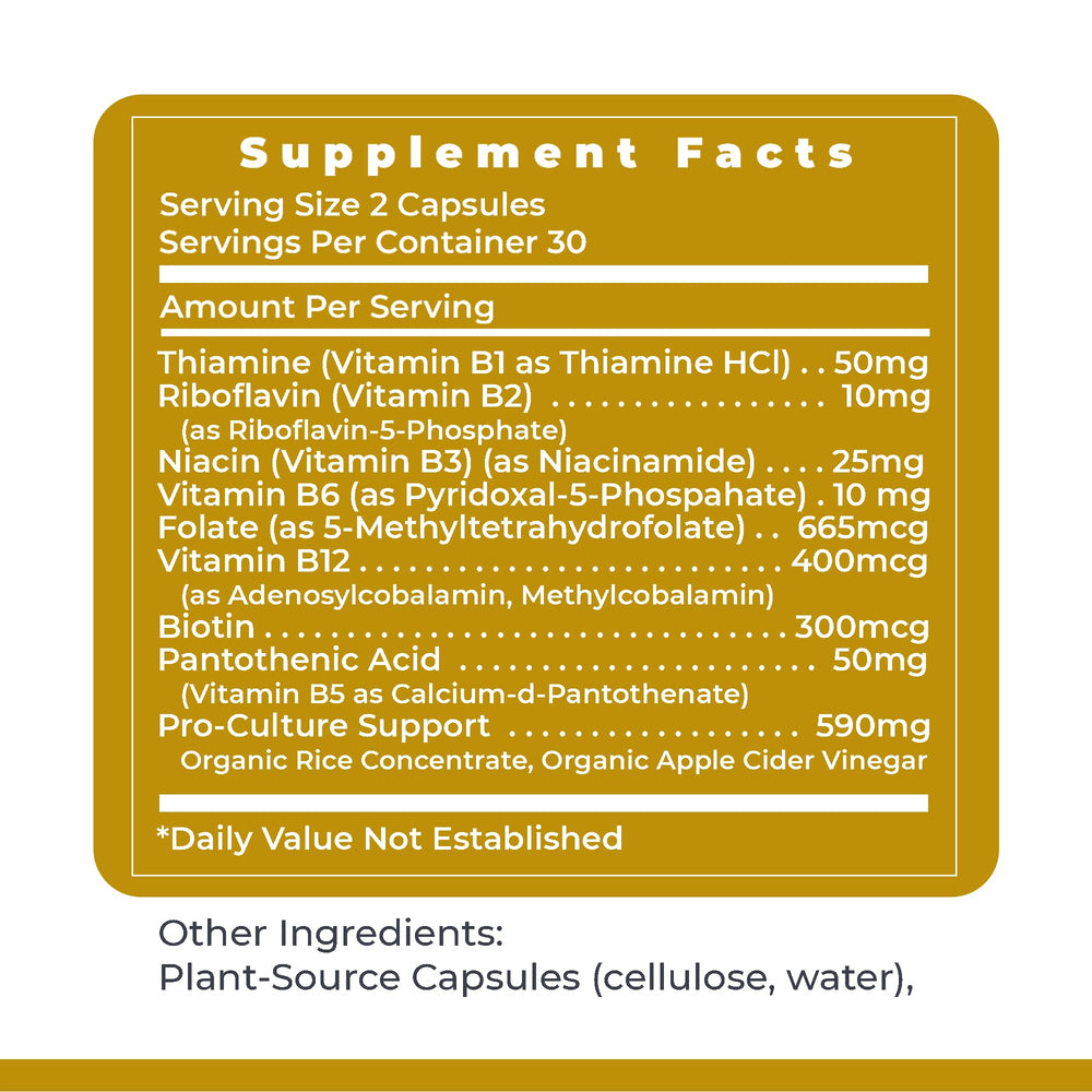 Premier Research Labs Complete B daily dosage calendar promotes a simple routine