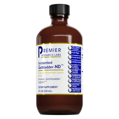 Premier Research Labs Gallbladder-ND bottle enables easy daily dosing.