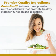Ginger and fennel imagery with Premier Research Labs GastroVen for gut comfort