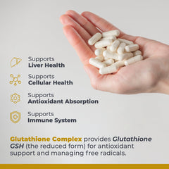 Premier Research Labs Glutathione Complex phytoactives blend featured in packaging