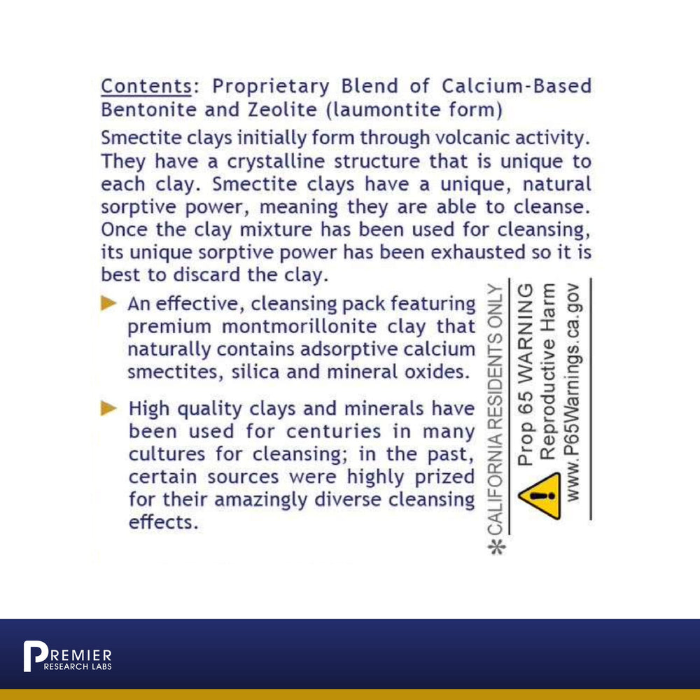 Premier Research Labs Medi-Dental Pack volcanic clay paste ready for cleansing routines