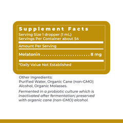 Melatonin-ND delivers 8 mg per serving for consistent dosing.