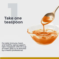 Premier Research Labs Resveratrol ready for daily use in water with measuring spoon.